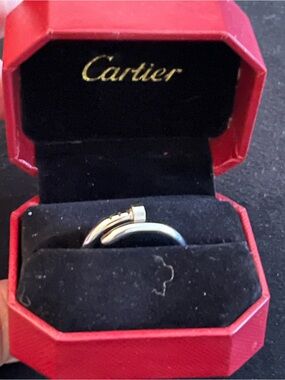 Cartier Silver Logo Ring